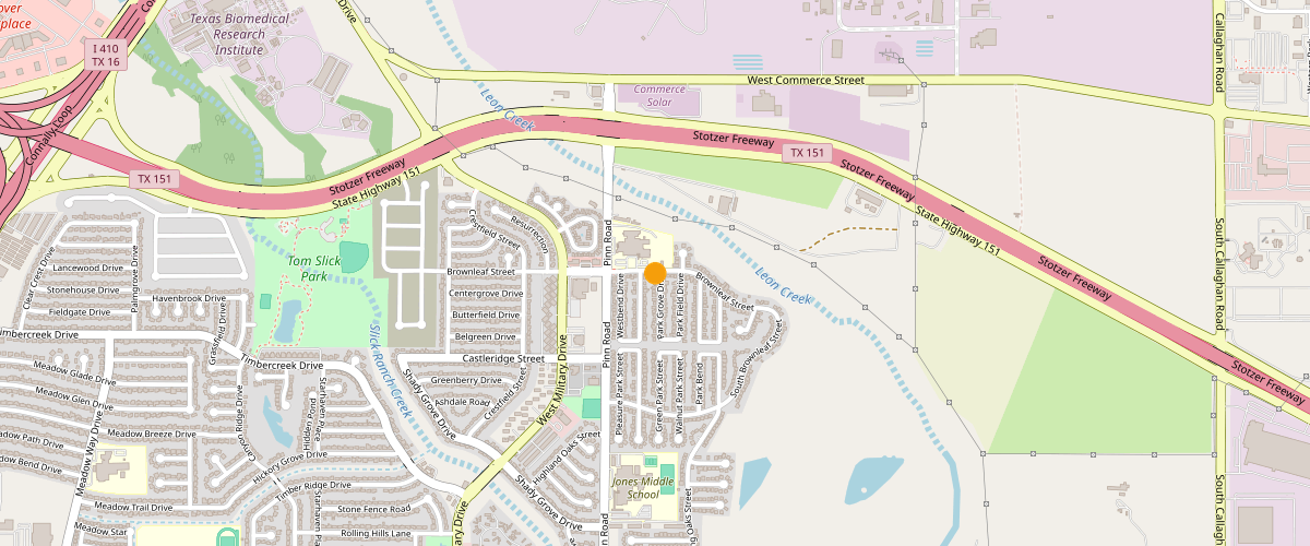 Map showing location of 6614 Brownleaf St